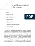 Concepts and Components of Environment