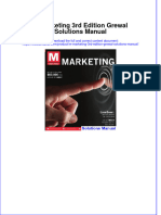 M Marketing 3rd Edition Grewal Solutions Manual Instant Download All Chapter