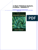 Test Bank For Basic Statistical Analysis, 9/E 9th Edition: 0205052177 Download PDF Full Chapter