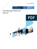 PMW-MAN03E ParkManager Web User Manual