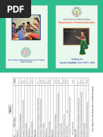 Tet Syllabus 2024 New