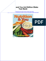 Nutrition and You 3rd Edition Blake Test Bank Instant Download All Chapter