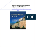 Environmental Geology 10th Edition Montgomery Test Bank Instant Download All Chapter