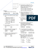 Solution Set Test-2 (Set-A & C) Mole Concept Atomic Structure 09.06.2024