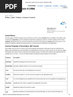 Button, Label, Textbox, Common Controls - Visual Basic 6 (VB6)