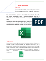 HOJAS DE CALCULO Investigacion Moran 6to Info Matutina