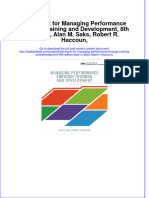 Test Bank For Managing Performance Through Training and Development, 8th Edition, Alan M. Saks, Robert R. Haccoun, Download PDF Full Chapter