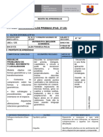 Sesion de Aprendizaje de Matematica S10 - 14 de Mayo Del 2024