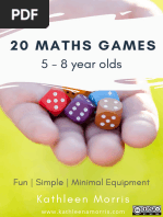 20 Maths Games 5 To 8 Year Olds, Kathleen Morris