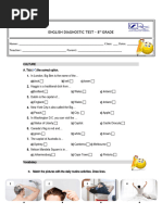 Diagnostic Test - Year 8