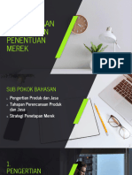 Perencanaan Produk Dan Penentuan Merek