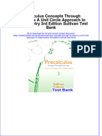 Precalculus Concepts Through Functions A Unit Circle Approach To Trigonometry 3rd Edition Sullivan Test Bank