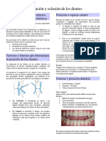 Alineación y Oclusión de Los Dientes Prueba 2 Fisiologia Oral