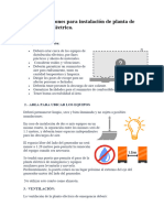 Recomendaciones para Instalación de Planta de Emergencia Eléctrica