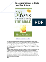 30 Días A La Comprensión de La Biblia Por Max Anders - Averigüe Por Qué Me Encanta!