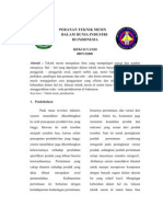 Tugas Konsep Teknologi Peranan Teknik Mesin Dalam Dunia Industri Indonesia