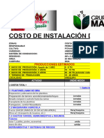 Costo de Instalacion Pitahayas - Proyecto Qhiswa Arequipa