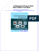 Principles of Managerial Finance Brief 7th Edition Gitman Test Bank