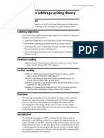 Arbitrage Pricing Theory