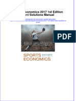 Sports Economics 2017 1st Edition Berri Solutions Manual: Go To Download The Full and Correct Content Document: Anual