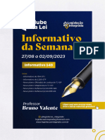 Informativo 149 - 27 de Agosto A 02 de Setembro de 2023