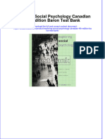 Exploring Social Psychology Canadian 4th Edition Baron Test Bank Instant Download All Chapter