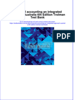 Financial Accounting An Integrated Approach Australia 6th Edition Trotman Test Bank Instant Download All Chapter