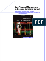 Intermediate Financial Management 12th Edition Brigham Solutions Manual Instant Download All Chapter