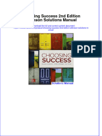 Choosing Success 2nd Edition Atkinson Solutions Manual Instant Download All Chapter