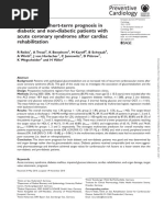 Reibis2011 - Comparable Short-Term Prognosis in Diabetic and Non-Diabetic Patients With Acute Coronary Syndrome After Cardiac Rehabilitation