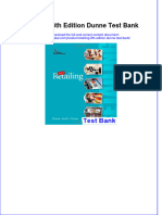 Retailing 8th Edition Dunne Test Bank Instant Download All Chapter