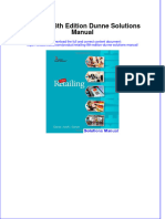 Retailing 8th Edition Dunne Solutions Manual Instant Download All Chapter