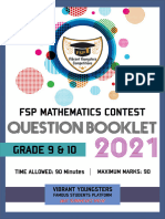 FSP Math Contest 2021 Grade 9 10