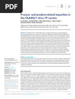 Process - and Product-Related Impurities in The ChAdOx1 Ncov-19 Vaccine (2022)