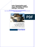 Computer Organization and Architecture 9th Edition William Stallings Test Bank Instant Download All Chapter