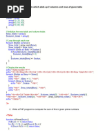 PHP Lab Program - II BCOM CA