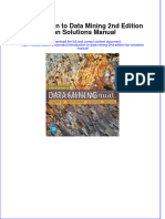 Introduction To Data Mining 2nd Edition Tan Solutions Manual Instant Download All Chapter