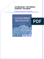 Consumer Behavior 11th Edition Schiffman Test Bank Instant Download All Chapter