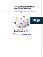 Contemporary Management 10th Edition Jones Test Bank Instant Download All Chapter