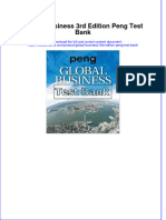 Global Business 3rd Edition Peng Test Bank Instant Download All Chapter