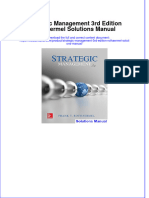 Strategic Management 3rd Edition Rothaermel Solutions Manual Instant Download All Chapter