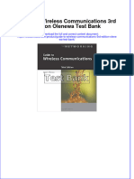 Guide To Wireless Communications 3rd Edition Olenewa Test Bank Instant Download All Chapter