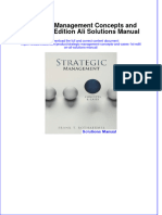 Strategic Management Concepts and Cases 1st Edition Ali Solutions Manual Instant Download All Chapter