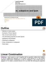 6 7 Vector Space Subspace Span Linear Independence Basis and Dimension