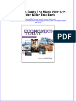 Economics Today The Micro View 17th Edition Miller Test Bank Instant Download All Chapter