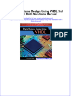 Digital Systems Design Using VHDL 3rd Edition Roth Solutions Manual Instant Download All Chapter