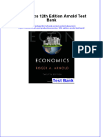 Economics 12th Edition Arnold Test Bank Instant Download All Chapter