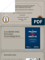 La Crisis Del Estado Oligarquico Leyva Astete Diego Andree