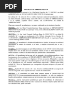 Contrato de Arrendamiento Departamentos