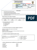 Examen de - Estudios - Sociales Del 3ro Trimestre de 5to A